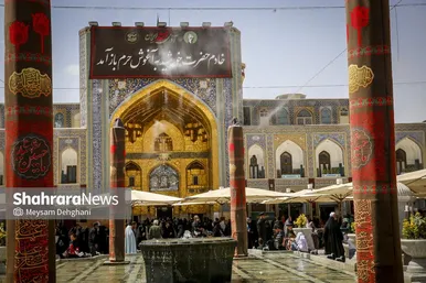 گزارش تصویری | مراسم جاماندگان اربعین در حرم مطهر رضوی