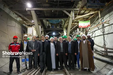 بازدید مدیران شهری و مسئولان قضایی از خط ۴ مترو
