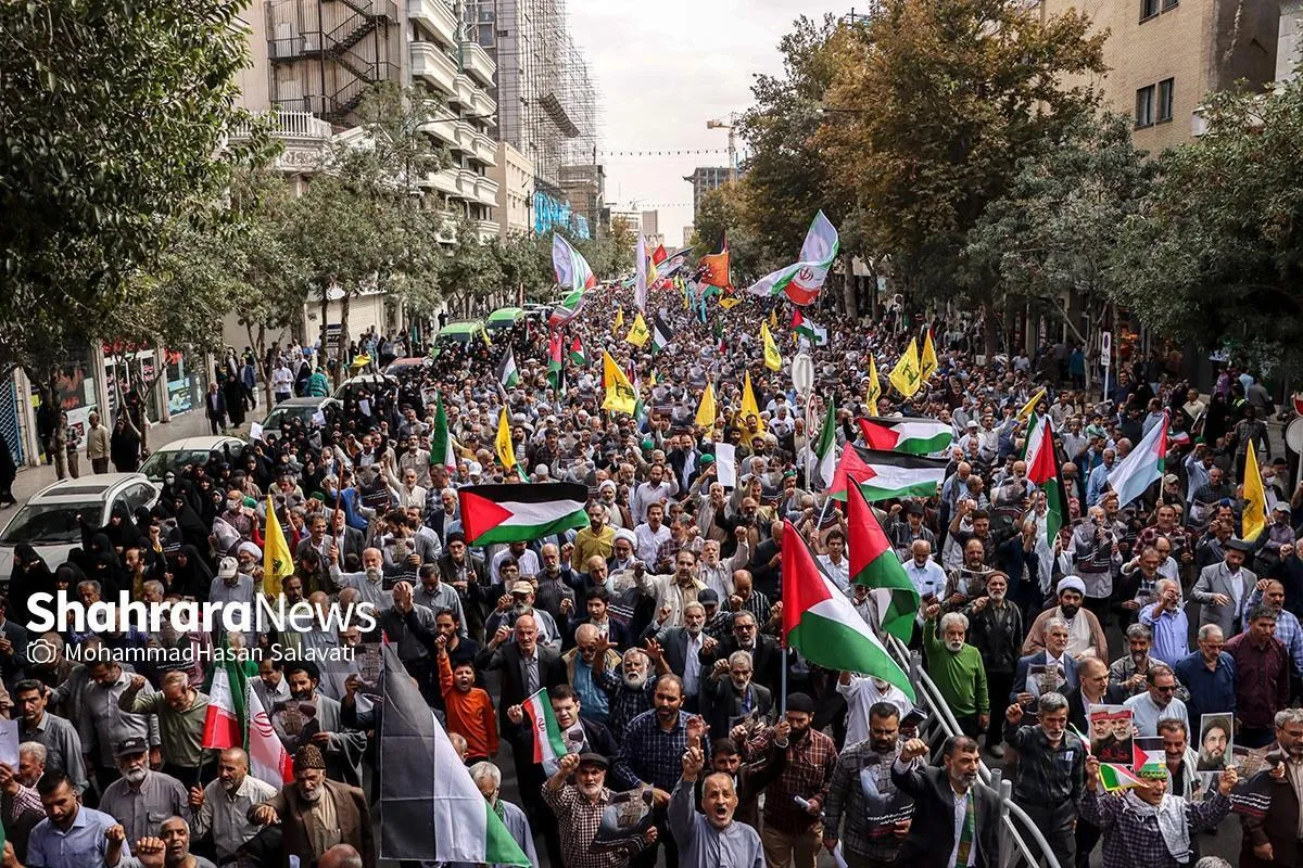 برگزاری راهپیمایی جمعه ۲۲ فروردین ماه در مشهد| اعتراض به سکوت جهانیان در برابر قتل عام مردم غزه