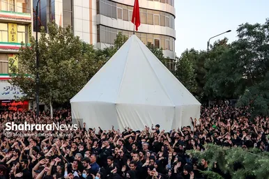 آیین خیمه سوزان عصر عاشورا در مشهد