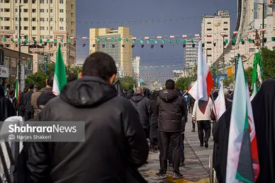 گزارش تصویری | مراسم چهلمین روز شهادت رهبر شهید انقلاب اسلامی در مشهد ۲