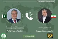 گفت‌وگوی تلفنی وزرای خارجه ایران و پاکستان؛ بررسی آخرین تحولات منطقه‌ای