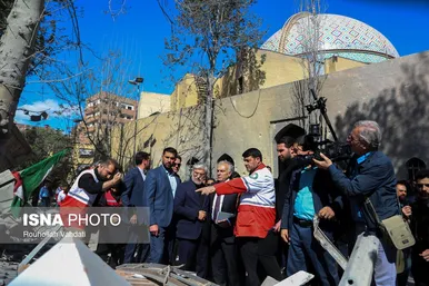گزارش تصویری | بازدید فرستاده ویژه دبیرکل سازمان ملل از مناطق آسیب دیده از تجاوز آمریکایی - صهیونیستی