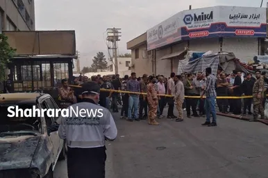 گزارش تصویری | عملیات اطفای حریق در بازار آهن شادآباد تهران