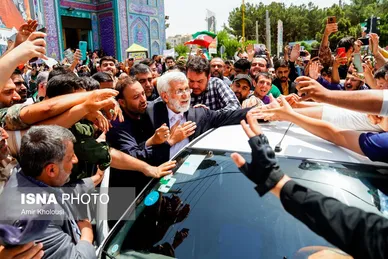 عکس‌هایی از پزشکیان و جلیلی پای صندوق رای در مرحله دوم انتخابات