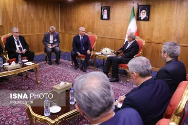 عکس‌هایی از دیدارهای مهمانان مراسم تحلیف با رئیس جمهور
