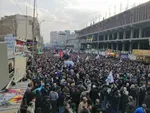 کربلا میزبان پیکر سردار سلیمانی و ابو مهدی المهندس + تصاویر