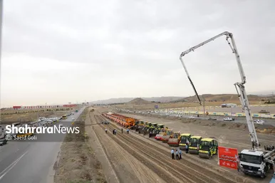 گزارش تصویری | آغاز عملیات اجرایی بزرگراه سیدالشهدا و بازدید از تصفیه‌خانه پرکندآباد با حضور استاندار خراسان رضوی