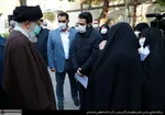 اقامه نماز رهبر معظم انقلاب بر پیکر عباس شیبانی | دکتر شیبانی به‌‎معنای واقعی کلمه مبارز و مشغول کار و تلاش بود + تصاویر