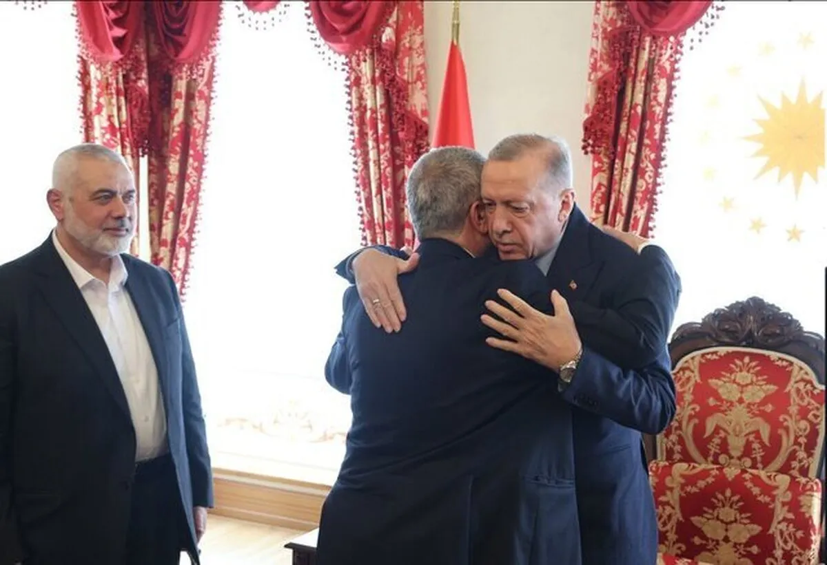 هنیه در استانبول با اردوغان دیدار کرد