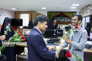 گزارش تصویری | بازدید مدیران استانی و شهری از روزنامه شهرآرا به مناسبت روز خبرنگار - ۲