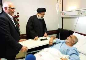 عیادت سرزده رئیسی از جانبازان دفاع مقدس