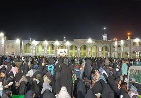 ویدئو| تصاویری از برگزاری اولین مراسم شب قدر در حرم رضوی