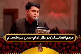 نوحه خوانی عزاداران افغانستانی در حسینه معلی | از مزار شریف تا مزار علی علیه&zwnj;السلام + فیلم