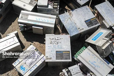 گزارش تصویری | مراسم امحای بیش از ۳ هزار ماینر غیرمجاز در مشهد
