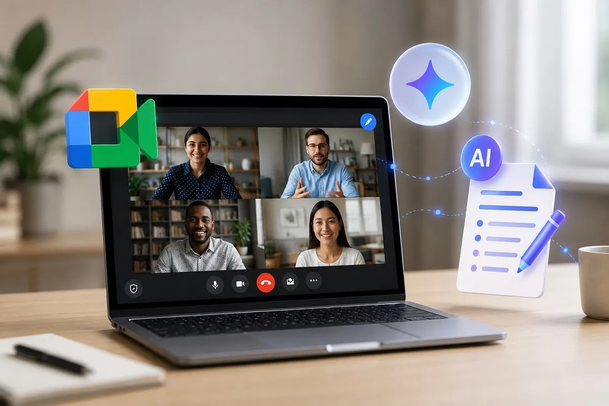 Google Meet با هوش مصنوعی Gemini از جلسات آنلاین خلاصه تهیه می‌کند + نحوه فعال‌سازی