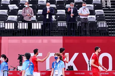 تصاویر منتخب از حضور کاروان ایران در مسابقات المپیک 2020
