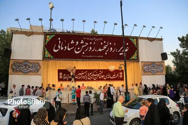 حال و هوای شهر مشهد در شب عید غدیر خم
