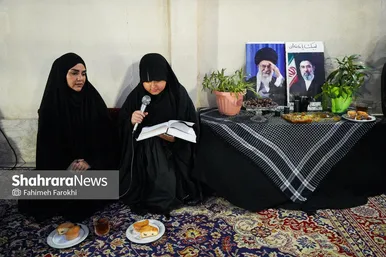 گزارش تصویری | روضه خانگی،در سوگ آقای شهید ایران