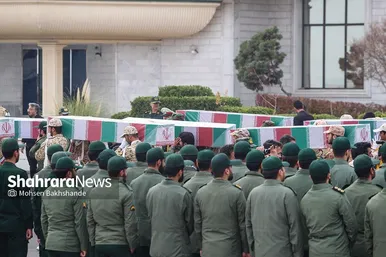 ورود پیکر مطهر ۱۲ شهید گمنام به مشهد