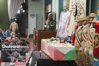 مراسم تشییع پیکر مطهر سرباز شهید «احمد لطفی» در مشهد