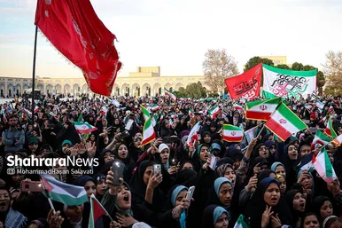 اجتماع مردمی عاشقان مبارزه با اسرائیل در مشهد