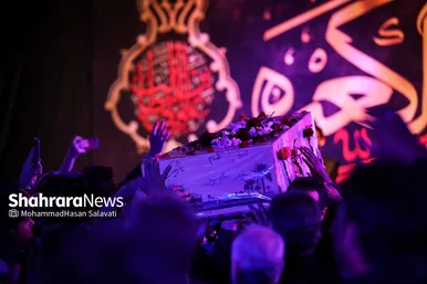 مراسم احیاء شب ۲۱ ماه رمضان و وداع با پیکر شهید گمنام در شهرک شهید رجایی