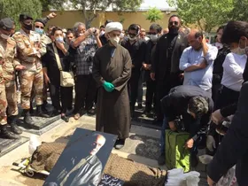 ویدئو | مراسم خاکسپاری زنده&zwnj;یاد سیروس گرجستانی در بهشت زهرا