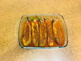 طرز تهیه بادمجان شکم&zwnj;پر در منزل + فیلم