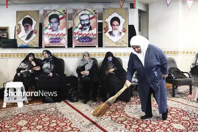 گزارش تصویری | غبارروبی مساجد توسط خادمین حرم مطهر رضوی