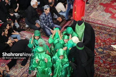 مراسم عزاداری روز دوازدهم محرم در حسینیه کرمانی‌های مشهد