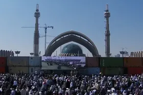 مراسم گرامیداشت شهید سید حسن نصرالله در مصلای تهران برگزار شد + فیلم (۱۳ مهر ۱۴۰۳)