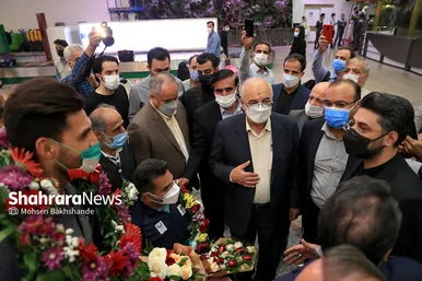 استقبال از سه عضو کاروان پارالمپیک کشور در مشهد