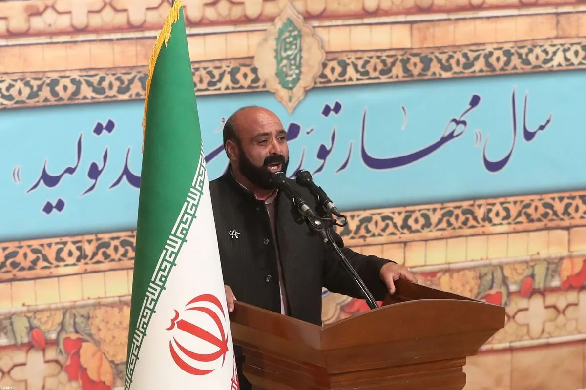 ویدئو| مدیحه‌سرایی مهدی سروری در مراسم سخنرانی نوروزی رهبر انقلاب در حرم رضوی