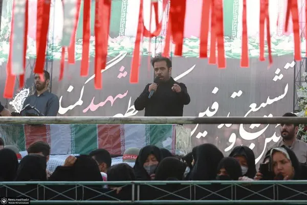 شهید گمنام وطن در آغوش حاشیه شهر آرام گرفت 