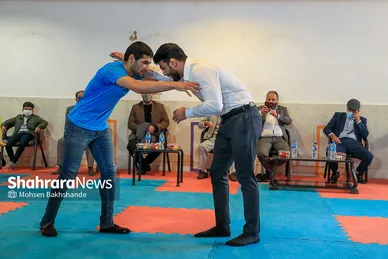 بازدید حسن یزدانی از آسایشگاه شهید بهشتی مشهد