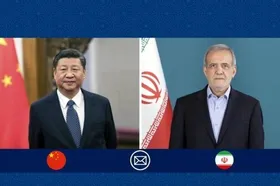 پیام تبریک پزشکیان به شی جین پینگ به مناسبت سالگرد تاسیس جمهوری خلق چین