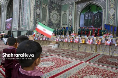 گزارش تصویری | مراسم «فرشتگان مقاومت» یادبود شهدای مظلوم میناب در حرم مطهر امام رضا (ع)