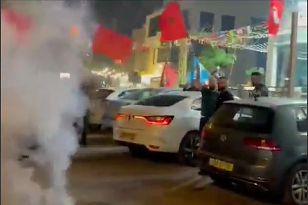 ویدئو | شادی فلسطینی‌ها در مناطق اشغالی از برد مراکش