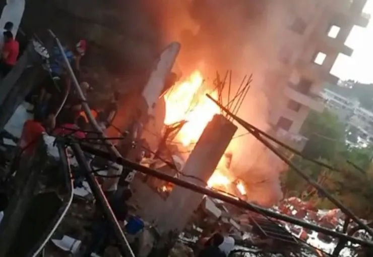 انفجار پمپ گاز در شمال لبنان/تصاویر
