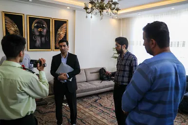بازسازی صحنه قتل در خیابان مطهری شمالی