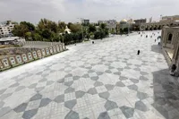 عملیات سنگ‌فرش بست طبرسی حرم مطهر رضوی به پایان رسید