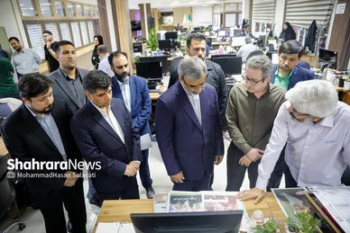 بازدید استاندار خراسان رضوی از موسسه فرهنگی شهرآرا