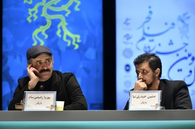 گزارش تصویری | فتوکال و نشست خبری فیلم «بازی را بکش» با محسن کیایی و هدی زین العابدین