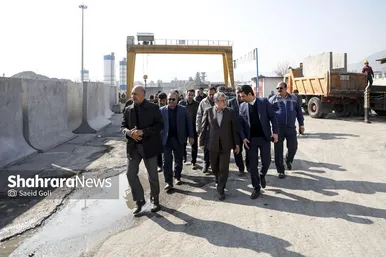 گزارش تصویری | بازدید شهردار مشهد از کارخانه‌های تولید آسفالت و بتن شهید مجیدی و پروژه احداث دوربرگردان غیرهم‌سطح شرقی ابوطالب
