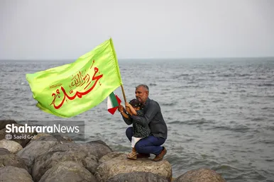 گزارش تصویری | زنجیره ۵ کیلومتری جان‌فدایان ایران در سواحل بندرعباس