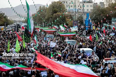 استقبال و تشییع پیکر مطهر شهدای حادثه تروریستی حرم شاهچراغ در مشهد