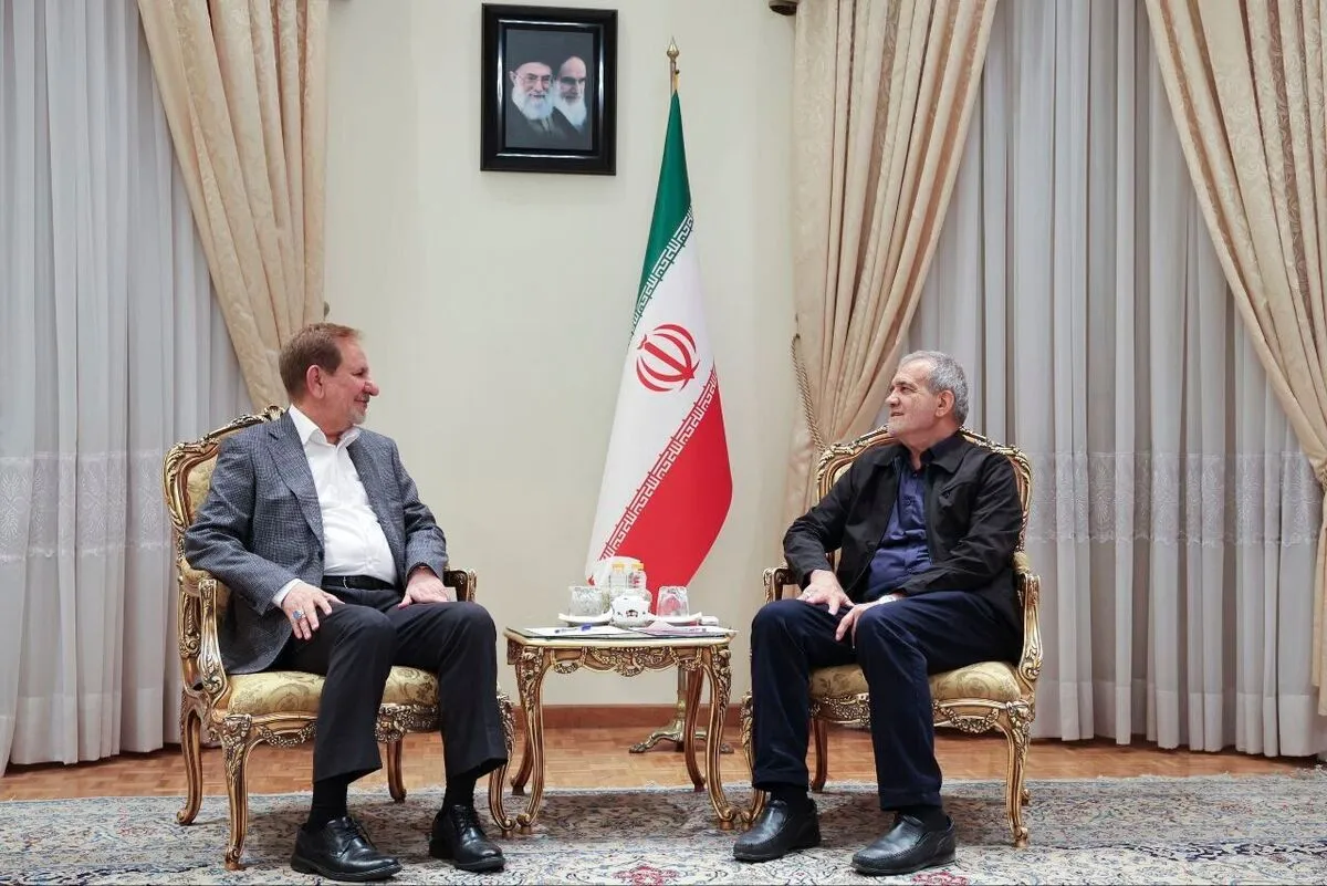جهانگیری در دفتر رئیس جمهور منتخب حضور یافت
