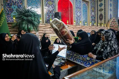 گزارش تصویری | پویش«لبنان در پناه امام رئوف» در صحن قدس حرم مطهر رضوی