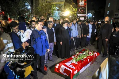 گزارش تصویری | وداع با پیکر مطهر پرستار شهید «حسین عشقی» در مشهد